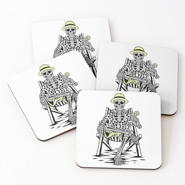 Item preview, SKELETON ENJOYING HIS SUMMER VACATION.  designed and sold by kammouri.