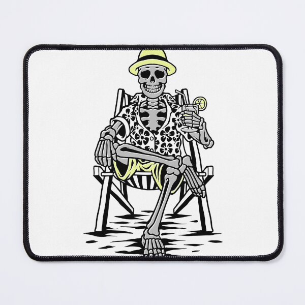 Item preview, SKELETON ENJOYING HIS SUMMER VACATION. designed and sold by kammouri.
