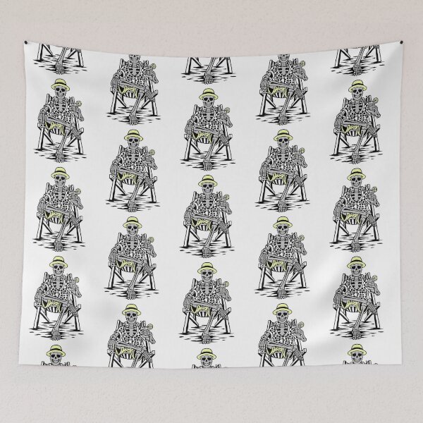 Item preview, SKELETON ENJOYING HIS SUMMER VACATION.  designed and sold by kammouri.