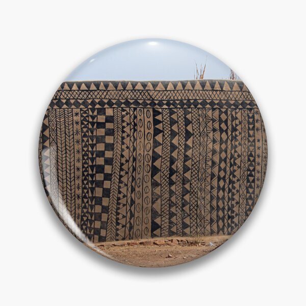 Item preview, Hand Painted House Facade African Art, Burkina Faso designed and sold by worldways.
