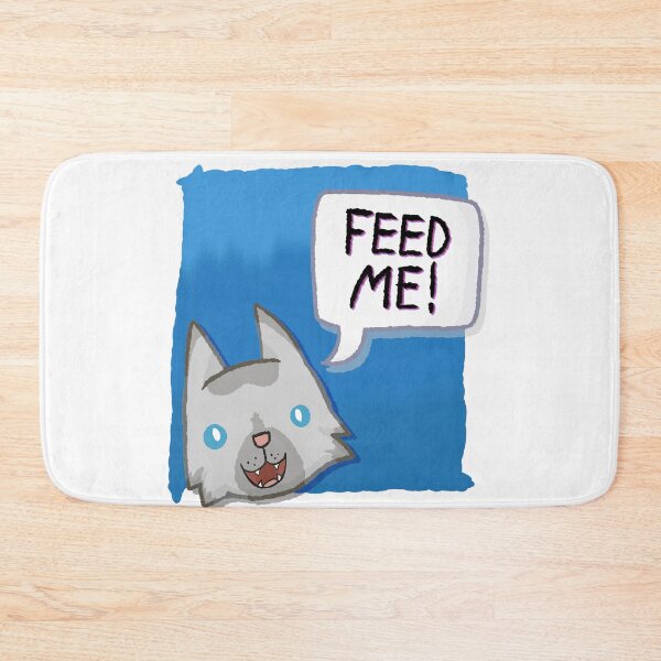 Item preview, Feed Me! [Lynx Point Cat With A Blue Background] designed and sold by Quirkball.