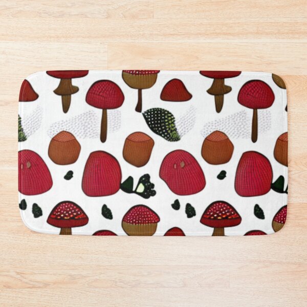 Item preview, Cottagecore Mushroom and Acorn Pattern designed and sold by SquishStitches.