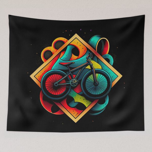 Item preview, BMX graphics with a mix of colorful and simple forms, in a tattoo and pop-art inspired by the look of cartoons (6) designed and sold by TourDePassion.