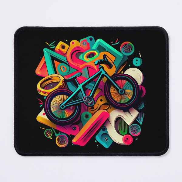 Item preview, BMX graphics with a mix of colorful and simple forms, in a tattoo and pop-art inspired by the look of cartoons (7) designed and sold by TourDePassion.