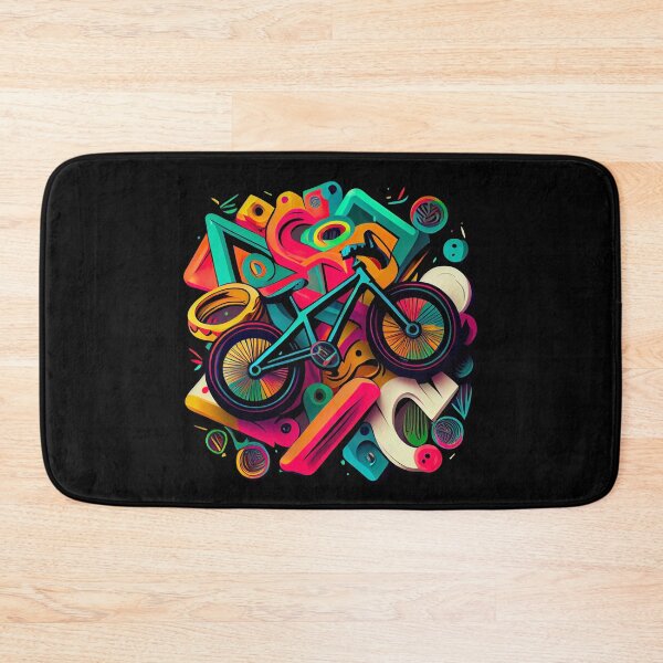 Item preview, BMX graphics with a mix of colorful and simple forms, in a tattoo and pop-art inspired by the look of cartoons (7) designed and sold by TourDePassion.