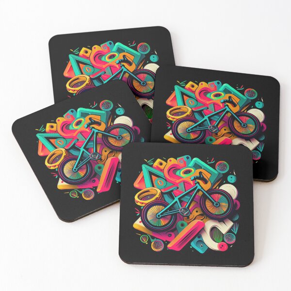 Item preview, BMX graphics with a mix of colorful and simple forms, in a tattoo and pop-art inspired by the look of cartoons (7) designed and sold by TourDePassion.