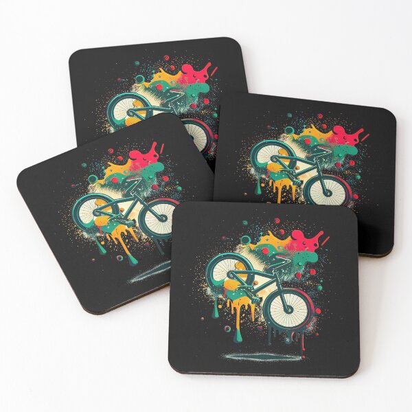Item preview, BMX graphics with a mix of colorful and simple forms, in a tattoo and pop-art inspired by the look of cartoons (8) designed and sold by TourDePassion.