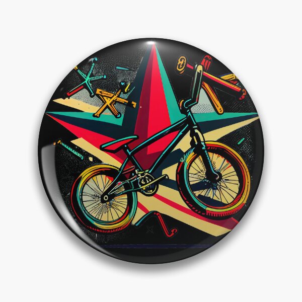 Item preview, BMX graphics with a mix of colorful and simple forms, in a tattoo and pop-art inspired by the look of cartoons (9) designed and sold by TourDePassion.