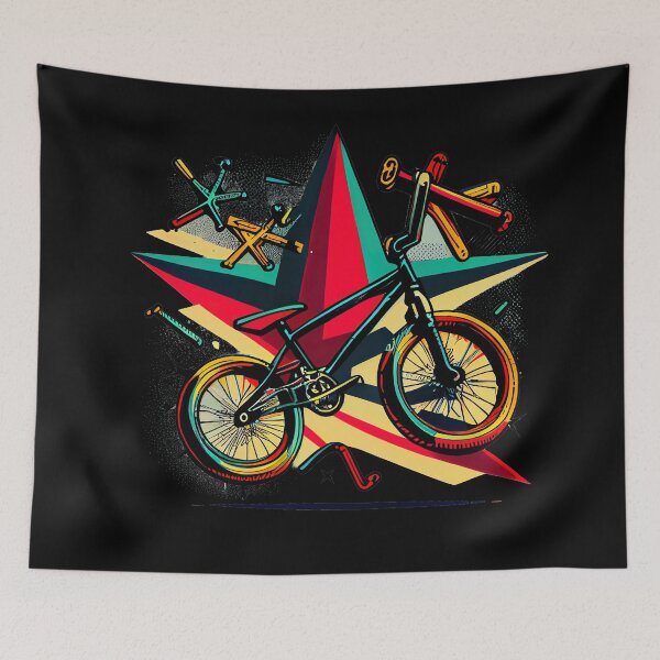 Item preview, BMX graphics with a mix of colorful and simple forms, in a tattoo and pop-art inspired by the look of cartoons (9) designed and sold by TourDePassion.