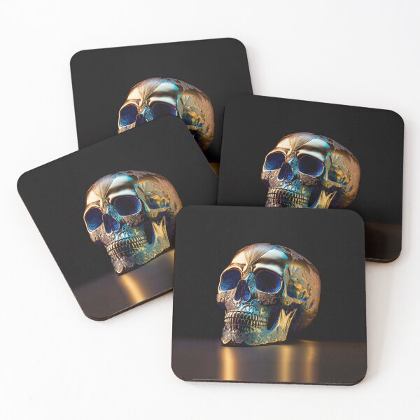 Item preview, Golden skull designed and sold by Simone Davino.