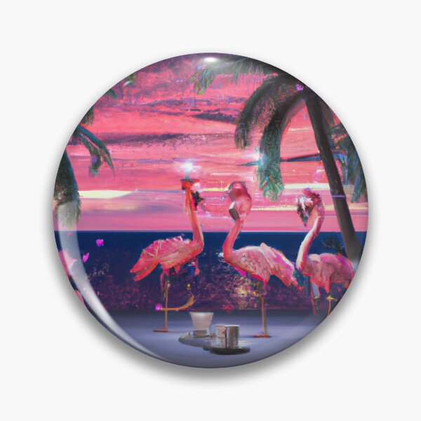 Item preview, Flamingo coffee date designed and sold by VibrantThemes.
