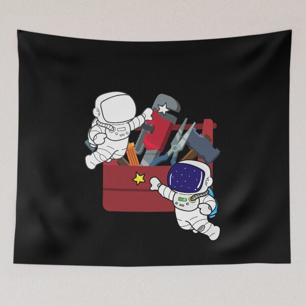Item preview, Astronauts and a Toolbox in Space designed and sold by Rachel July.