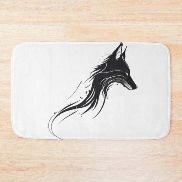 Item preview, The Shadow Hunter: A Black and White Wolf Portrait designed and sold by Yggdrazil.