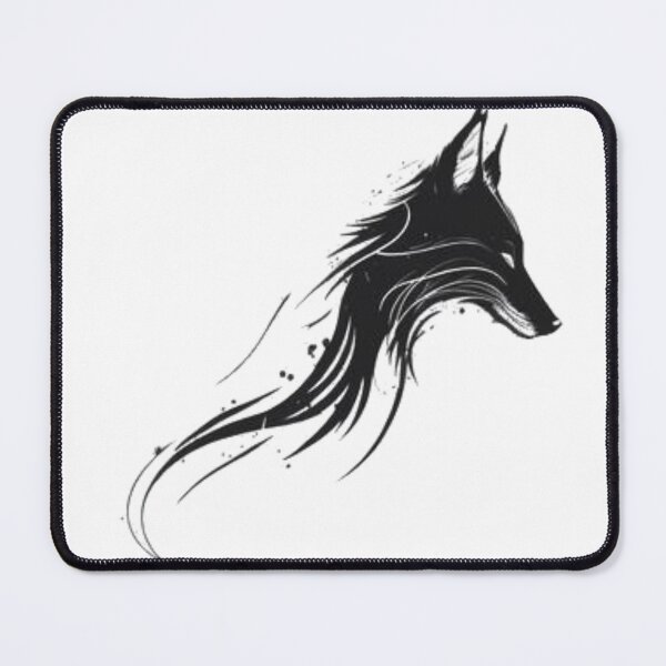 Item preview, The Shadow Hunter: A Black and White Wolf Portrait designed and sold by Yggdrazil.