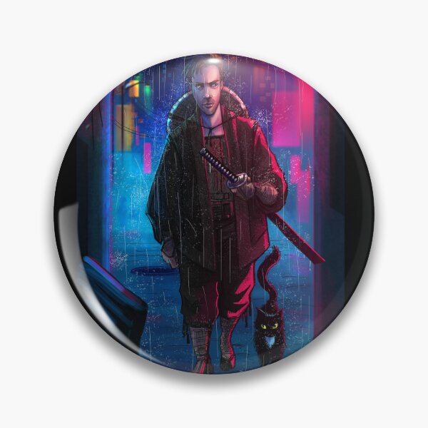 Item preview, Cyber Punk Samurai with Cat designed and sold by Jennpolk.