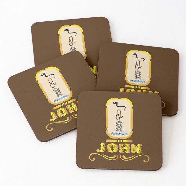 Item preview, JOHN-American names in hieroglyphic letters-JOHN, name in a Pharaonic Khartouch-Hieroglyphic pharaonic names designed and sold by Quotesgallery.