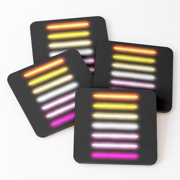 Item preview, Minimalist Neon Lesbian Pride Flag designed and sold by O1RSH.