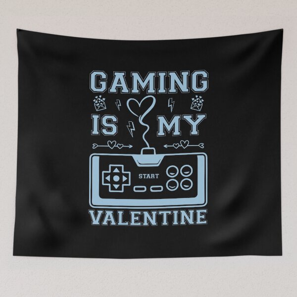 Item preview, Gaming Is My Valentine Blue Keyboard designed and sold by SamuraiGaming.