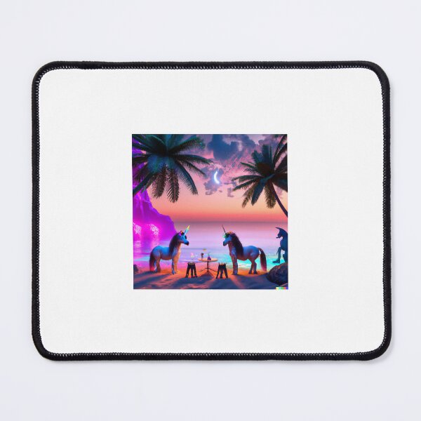 Item preview, Unicorn beach night designed and sold by VibrantThemes.