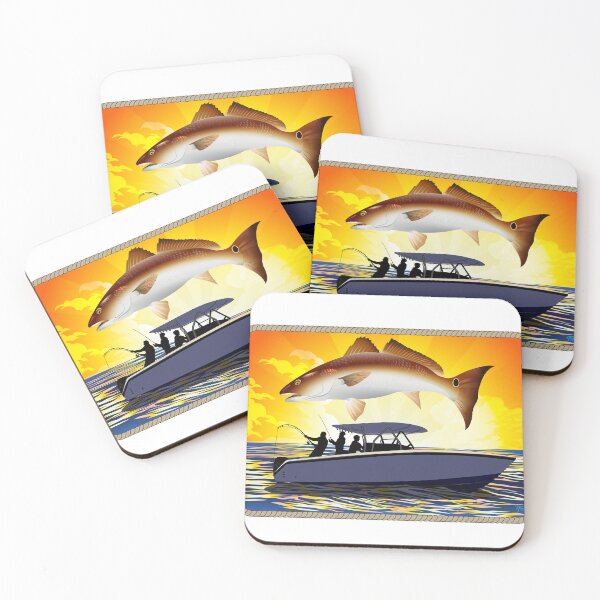 Item preview, Red Drum Fishing at Sunset designed and sold by Color4Nature.