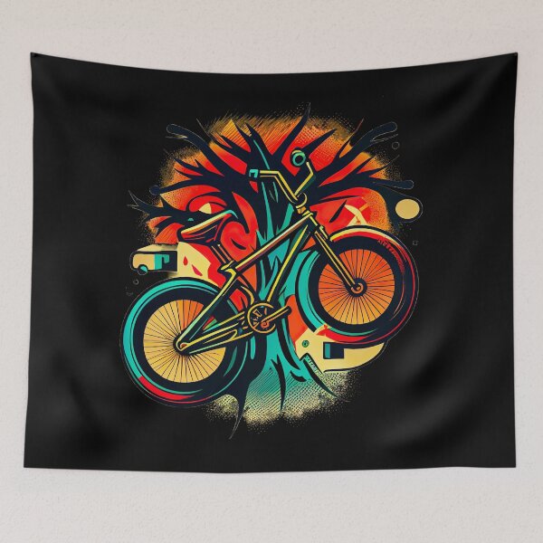 Item preview, BMX graphics with a mix of colorful and simple forms, in a tattoo and pop-art inspired by the look of cartoons (10) designed and sold by TourDePassion.