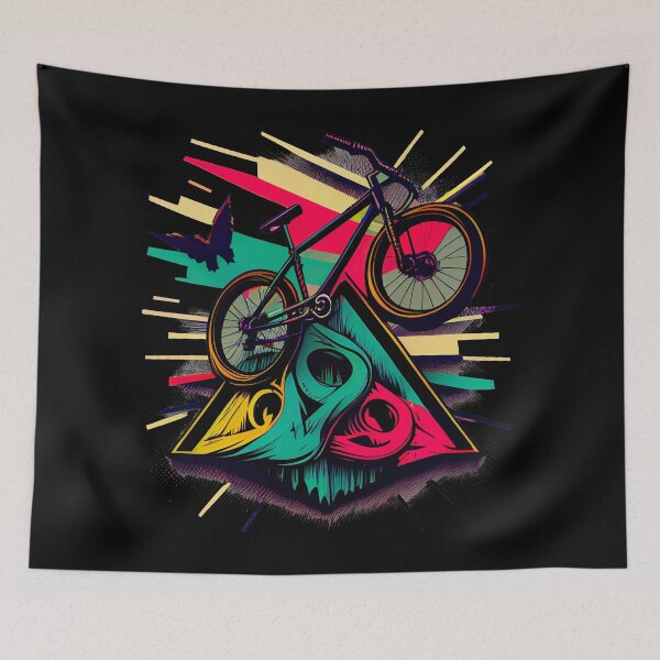Item preview, BMX graphics with a mix of colorful and simple forms, in a tattoo and pop-art inspired by the look of cartoons (11) designed and sold by TourDePassion.