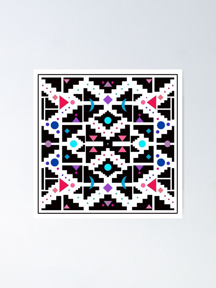 Thumbnail 1 of 3, Poster, Geometric pattern design designed and sold by Inaroda.