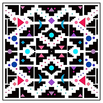 Artwork thumbnail, Geometric pattern design by Inaroda