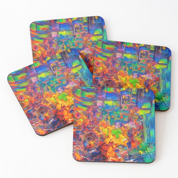Item preview, Multi-Colored Abstract Oil Painting designed and sold by Artel-Blue.