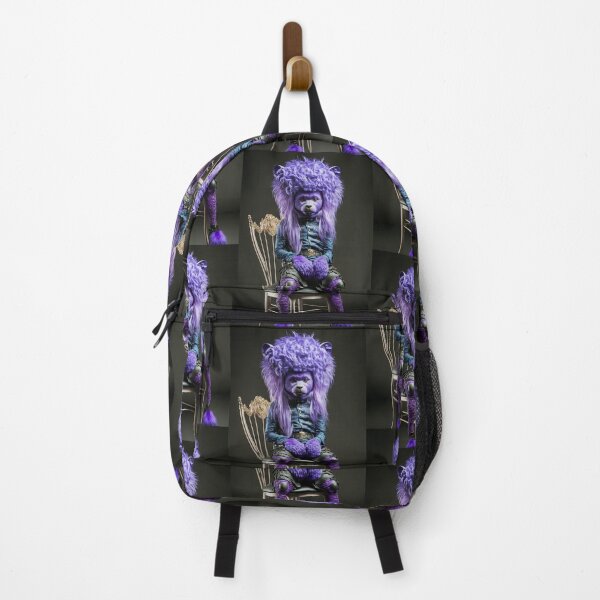 Item preview, Portrait of a confused purple bear designed and sold by Simone Davino.