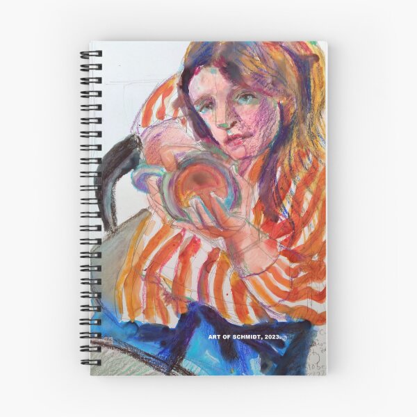 Item preview, Figure with coffee in complementary colors designed and sold by jsjschmidt2017.