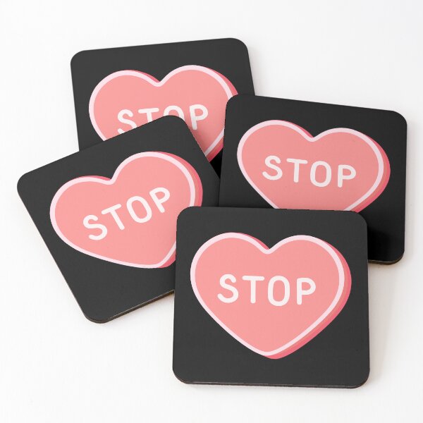 Item preview, STOP - Candy Heart designed and sold by SarcasticWords.