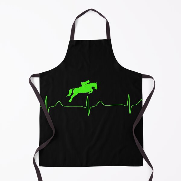 Item preview, My heart beats for show jumping (green for dark background) designed and sold by Jeeb-Arts.