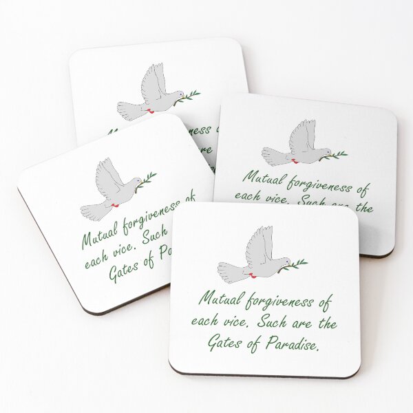 Item preview, Mutual Forgiveness Of Each Vice - Forgiveness Quotes designed and sold by CrankyOldDude.