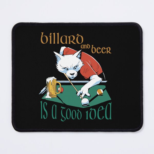 Item preview, Billiard fox, saying billiards and beer is a good idea, billiard saying, leisure outfit for billiard players designed and sold by ChrUzDesigner.