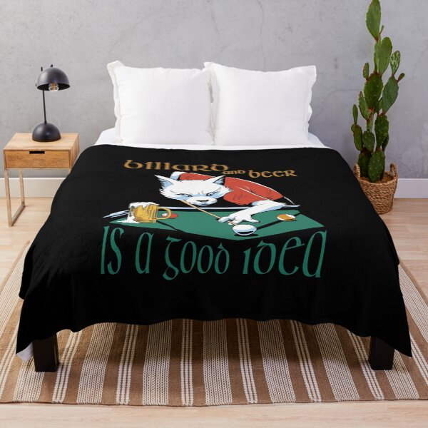 Item preview, Billiard fox, saying billiards and beer is a good idea, billiard saying, leisure outfit for billiard players designed and sold by ChrUzDesigner.