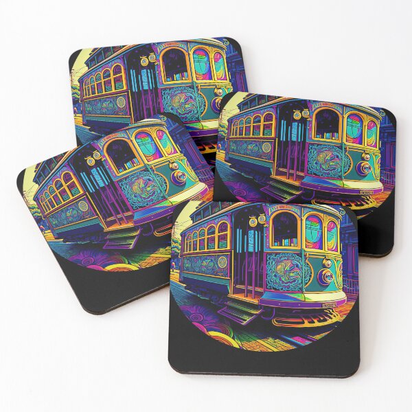 Item preview, San Francisco Cable Car v1 round (no text) designed and sold by ai-datamancer.