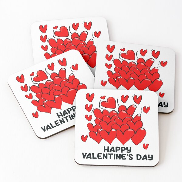 Item preview, Romantic Red Hearts Happy Valentine’s Day Art designed and sold by Vividality.