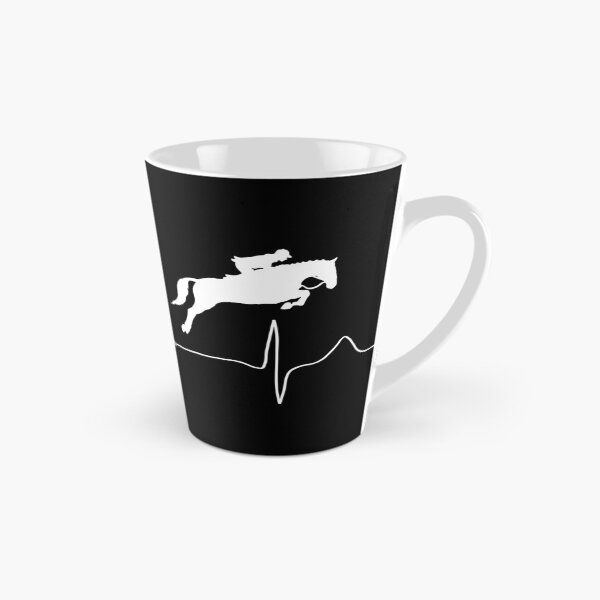Item preview, My heart beats for show jumping (white for dark background) designed and sold by Jeeb-Arts.