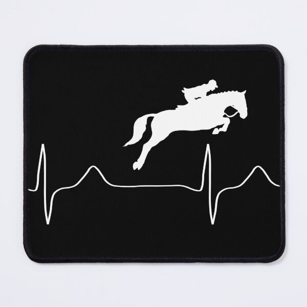 Item preview, My heart beats for show jumping (white for dark background) designed and sold by Jeeb-Arts.