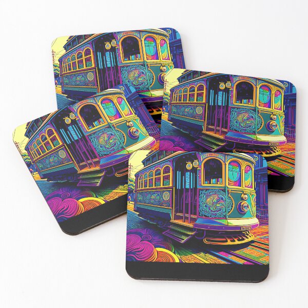 Item preview, San Francisco Cable Car v1 square (no text) designed and sold by ai-datamancer.