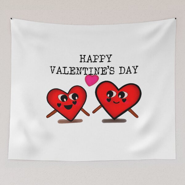 Item preview, Cute Cartoon Hearts Happy Valentine’s Day Design designed and sold by Vividality.