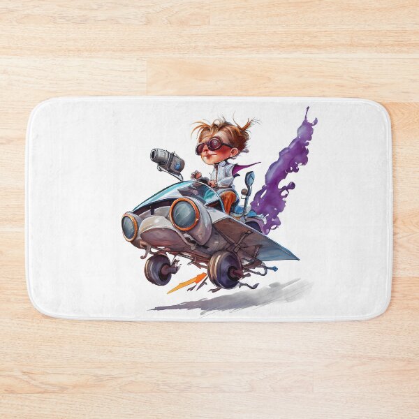 Item preview, "Ready for Takeoff: Future Pilots in the Making" Cute Flying car Cartoons and kids for gifts designed and sold by The Commitment.