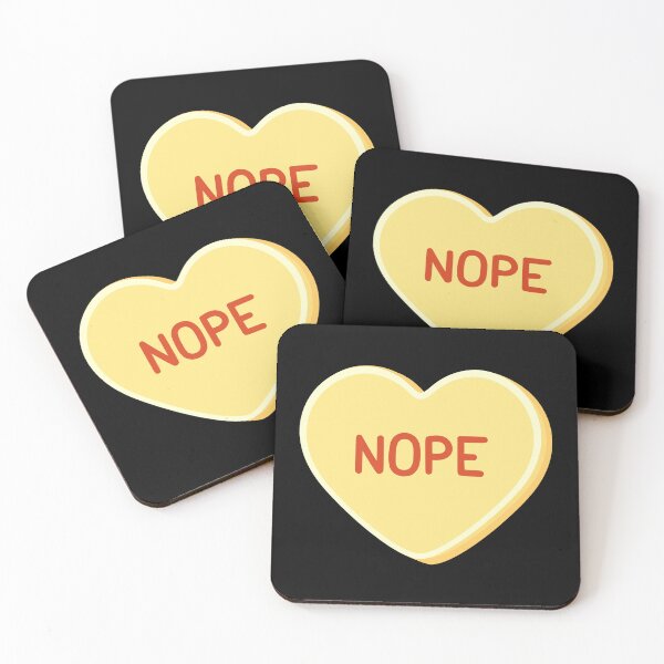 Item preview, Nope - Candy Heart designed and sold by SarcasticWords.