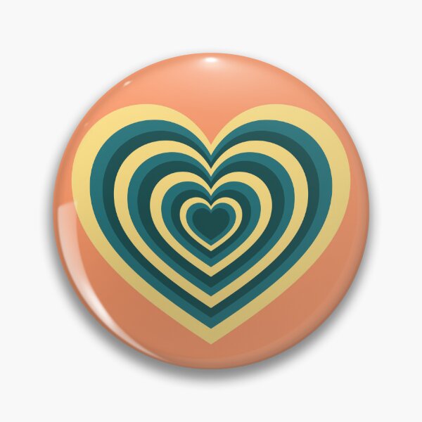 Item preview, sunset hearts designed and sold by peyton’s pins and such .