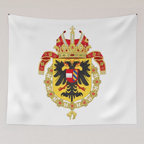 Item preview, Coat of Arms of Rudolf II and Ferdinand II, Holy Roman Emperors-Or shield variant designed and sold by HeraldryCabinet.