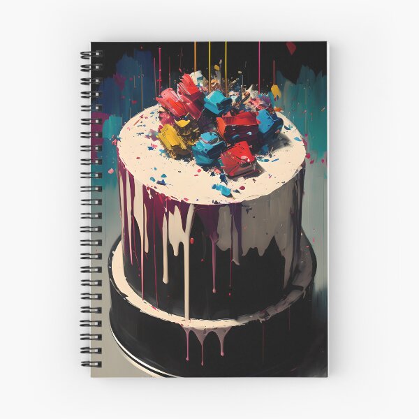 Item preview, Colourful Cake #23 - Prints and Postcards designed and sold by FewBits.