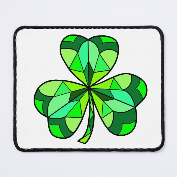 Item preview, Stained Glass Green Irish Clover designed and sold by Deborah Camp.
