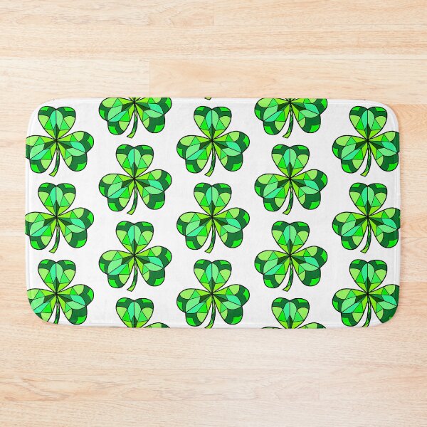 Item preview, Stained Glass Green Irish Clover designed and sold by Deborah Camp.