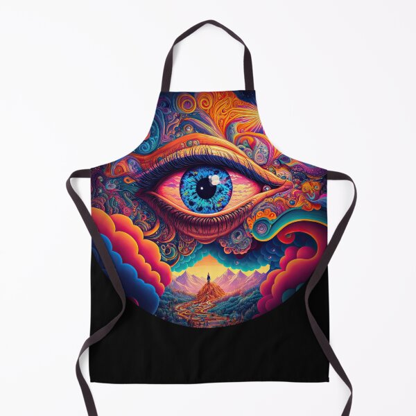 Item preview, Psychedelic all seeing eye v1 round designed and sold by ai-datamancer.